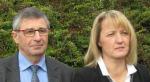 Serge Deslandes et Valérie Normand élections départementales mars 2015 Mortain le Mortainais