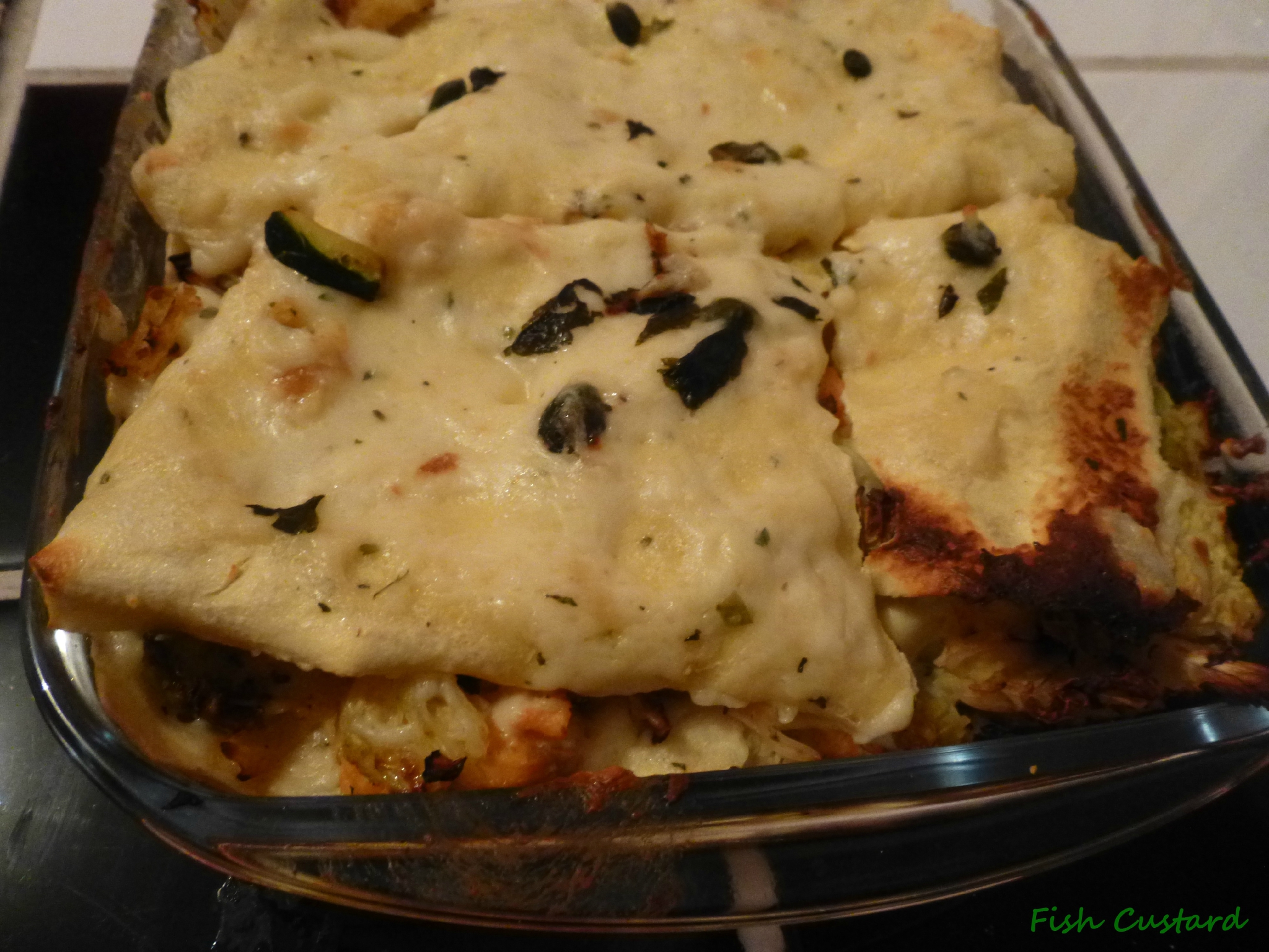 Lasagnes au saumon et chou vert (3)