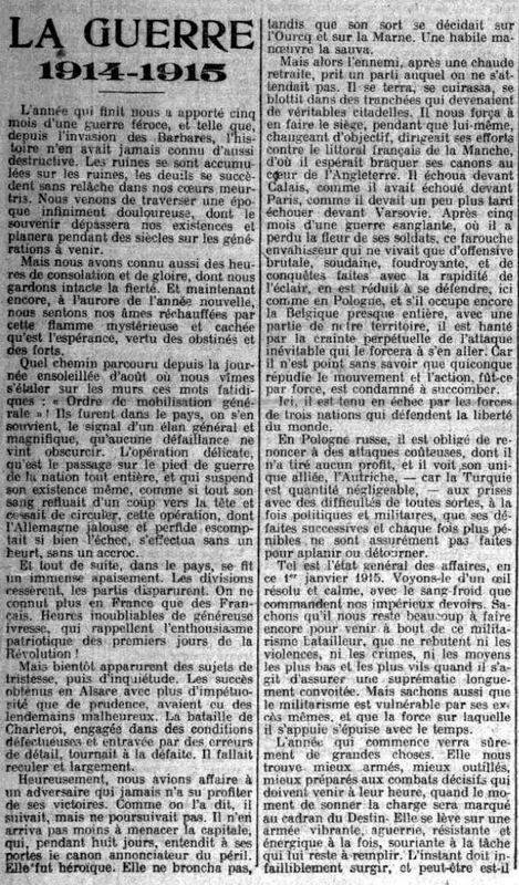 Le Petit Journal 01 01 1915-1