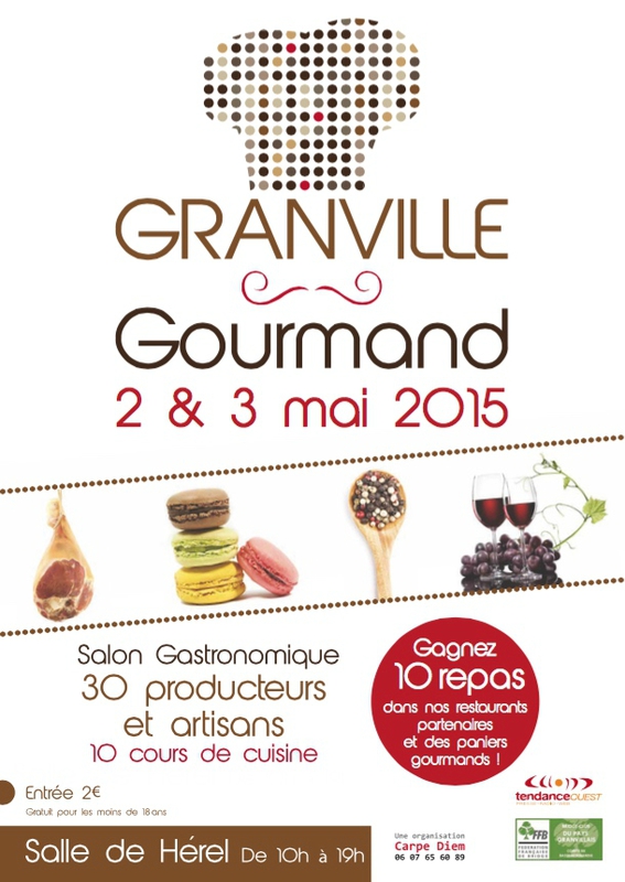 Granville Gourmand mai 2015 salon affiche