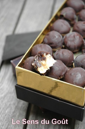 Bouchées caramel au beurre salé chocolat recettes dessert Bouchées caramel au beurre salé chocolat