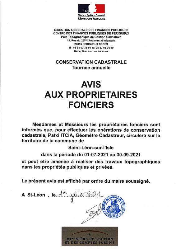 AVIS AUX PROPIETAIRES FONCIERS Géomètre Cadastreur-page-001