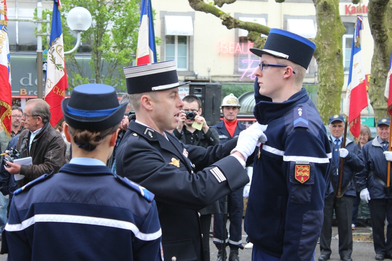 Corentin Dumesnil gendarme adjoint médaille de bronze Défense Nationale Arnaud Beltrame Avranches 8 mai 2014