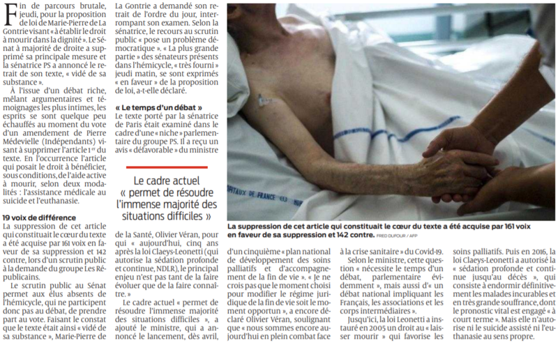 2021 03 12 SO Le Sénat s'oppose à l'euthanasie2