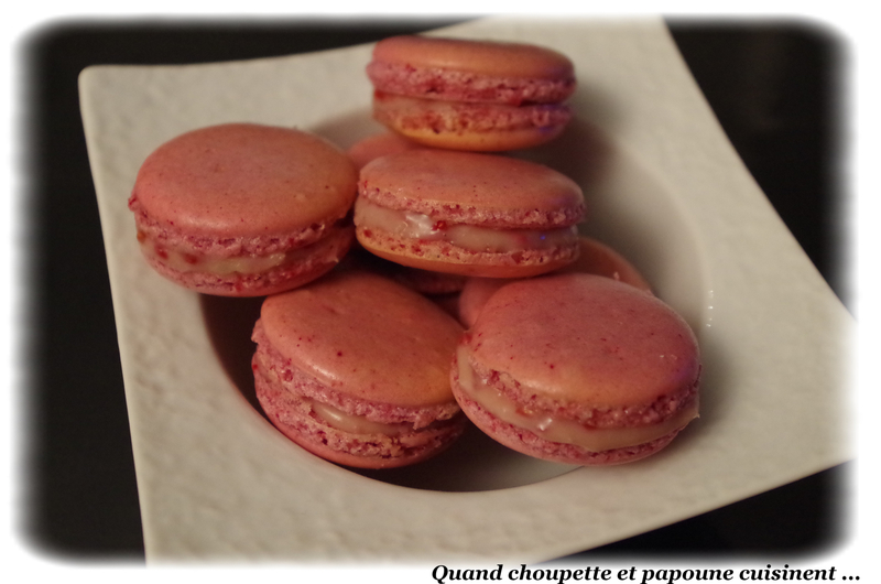 macarons ganache chocolat blanc et framboises-705