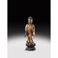 Bouddha en <b>bronze</b> <b>laqué</b> <b>doré</b>. Chine, dynastie Ming