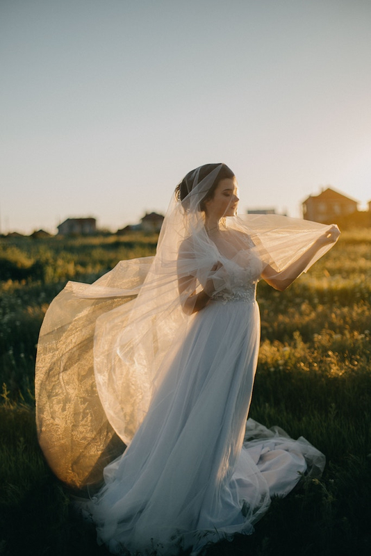 voile de mariée long