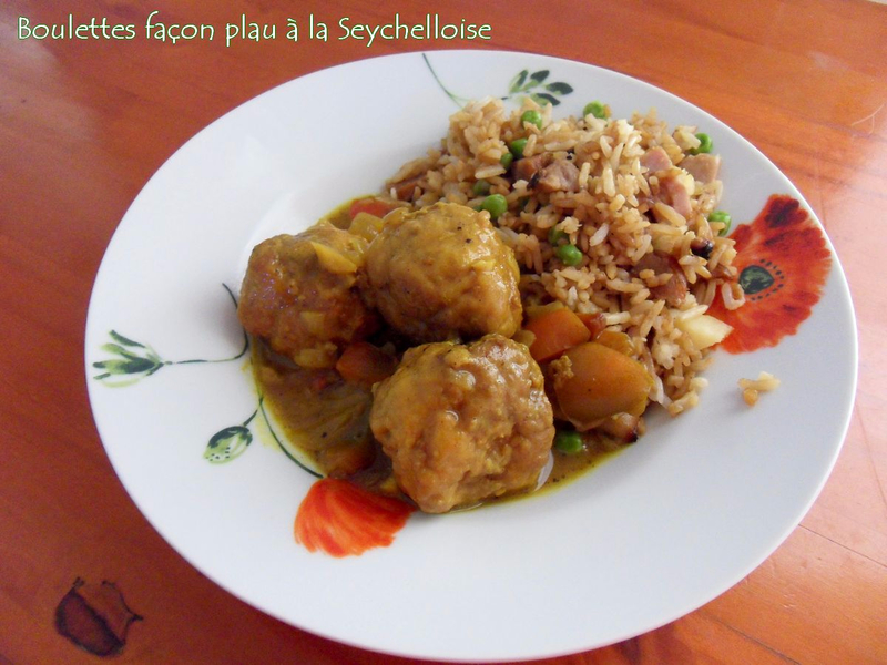 boulettes façon plau à la Seychelloise