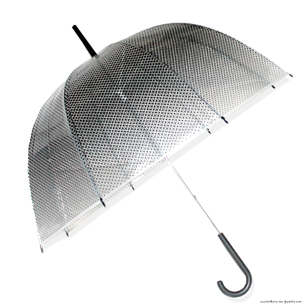 parapluie-cloche-transparent-pois-noir-celegance