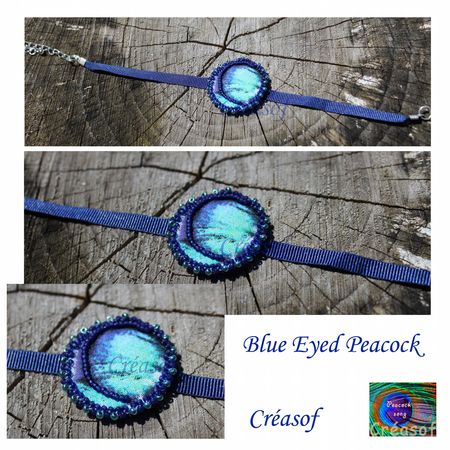 bracelet blue eyed peacock