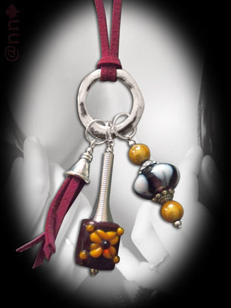 Sautoir_Lampwork_bordeaux_et_orange