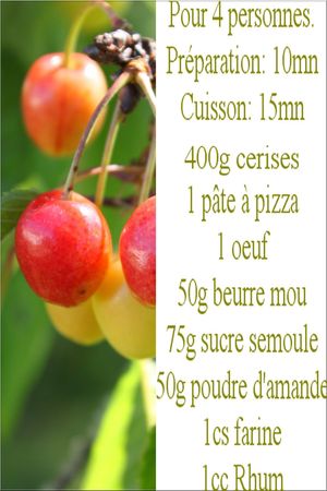 recette pizza cerise