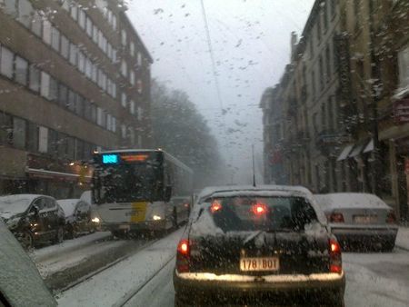 Bruxelles sous la neige