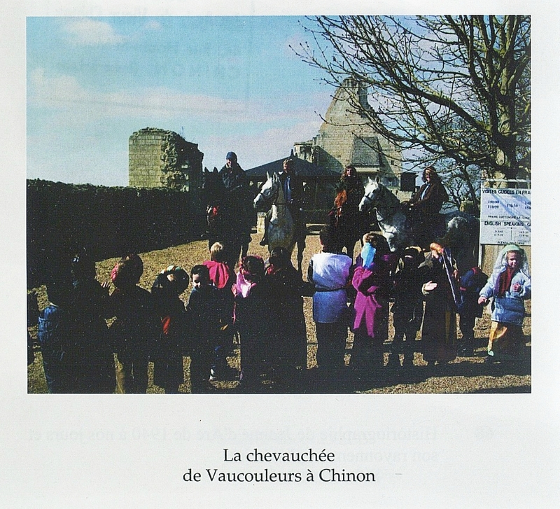 la chevauchée Jeanne d'Arc de Vaucouleurs à Chinon