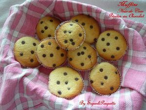 Muffins Noix de Coco - Pépites au Chocolat