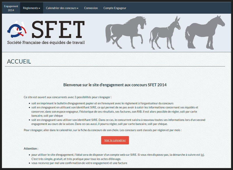 Screen Page Accueil Site Engagement SFET