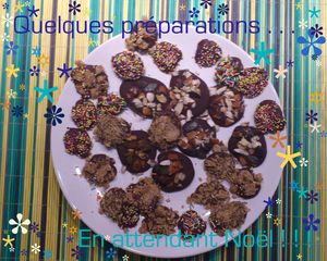 Préparation au chocolat de môman sur le coffre de Gloewen et Scrat en attendant noël