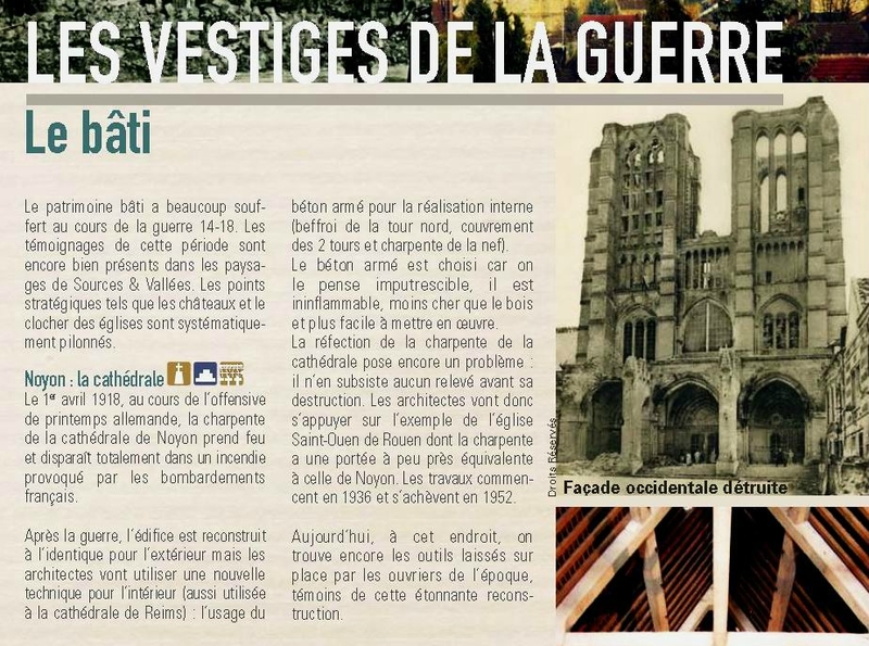Noyon vestiges de la guerre
