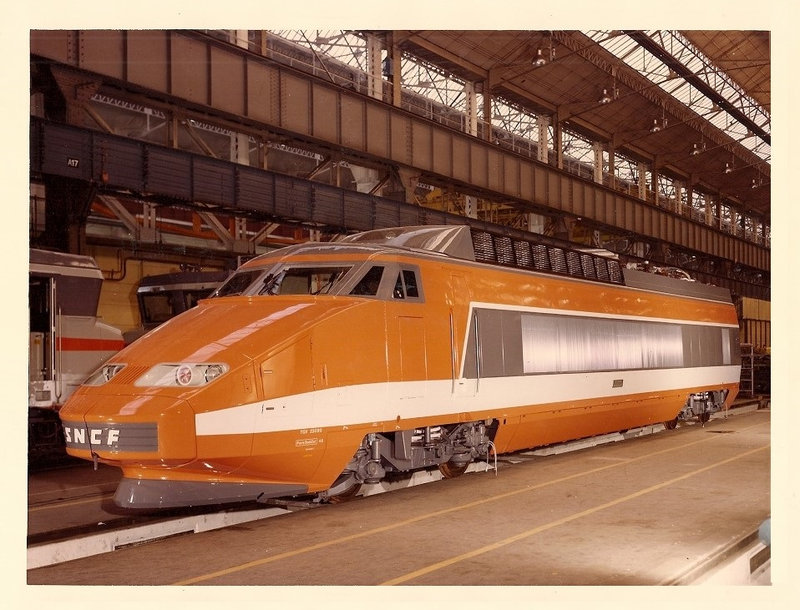 Photo TGV PSE Motrice sur bogies