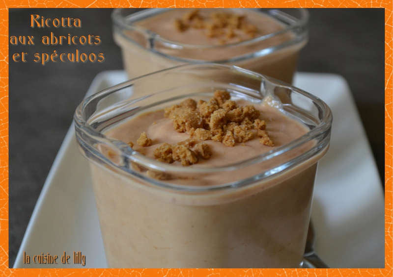 ricotta abricots et speculoos