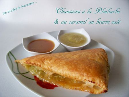 Chaussons à la Rhubarbe et caramel au beurre salé 1