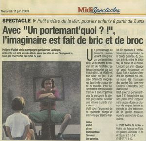 Article Midi Spectacle