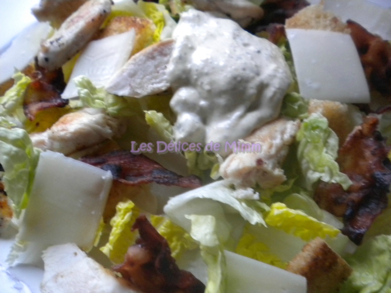 Salade César et sa sauce vinaigrette 3