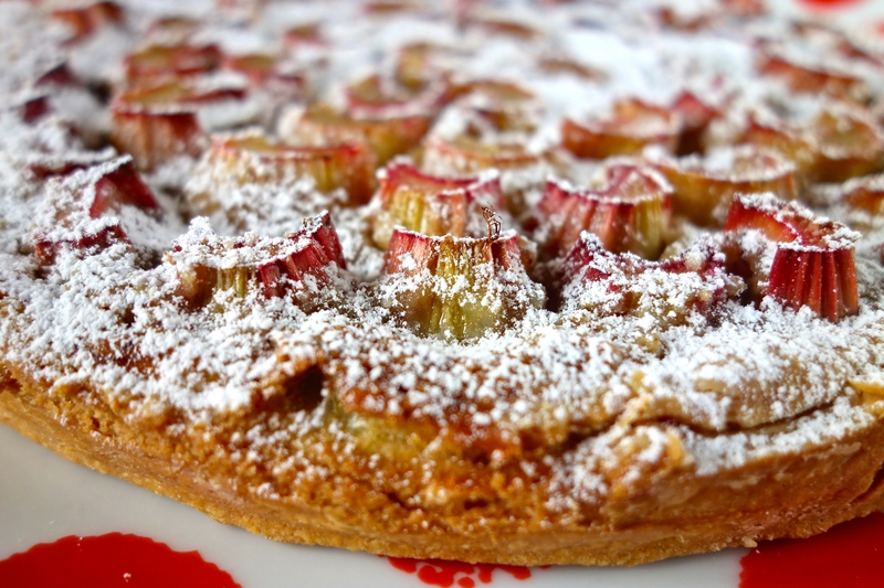 tarte à la rhubarbe à l'italienne