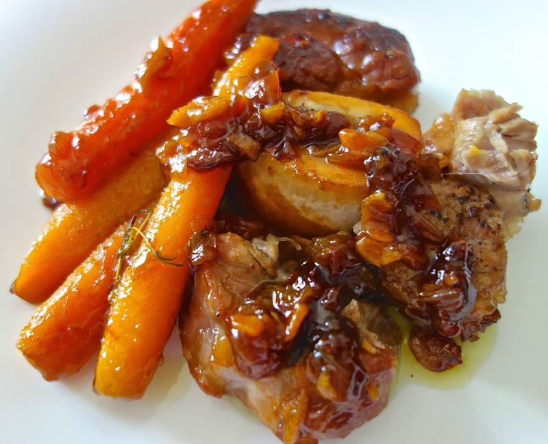 tranches de jarret de veau en salé-sucré