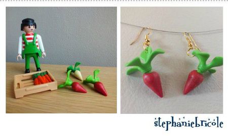 bijoux playmobil, faire des bijoux recup