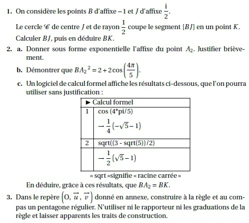 TS exos bac nombres complexes 10 3 B