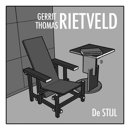 Delius_DE_Stijl_RIETVELD_Dessin_monochrome