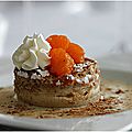 <b>Gâteau</b> <b>magique</b> à la mandarine, dessert individuel.......