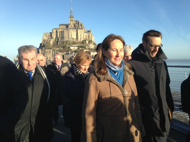 Ségolène Royal Mont-Saint-Michel février 2015 visite