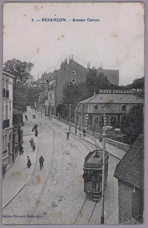 avenue carnot verticale avec tram 1904