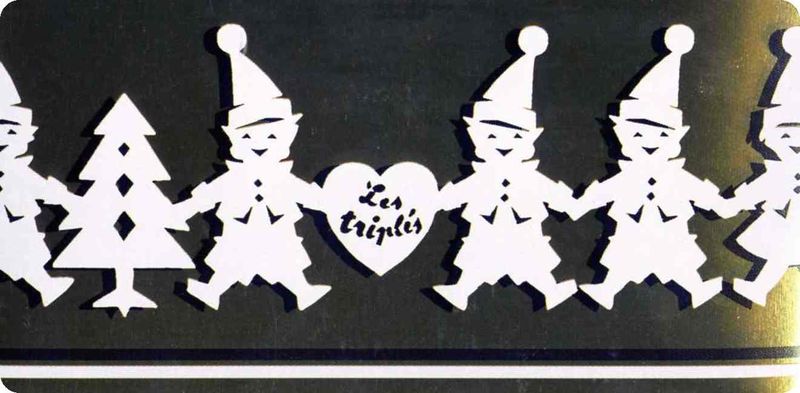 Ribambelles de Noël les triplés pour Delacre