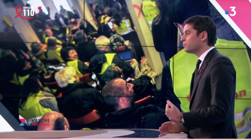 ATTAL GILET JAUNES ST NAZAIRE MEDIA DIXIT WORLD
