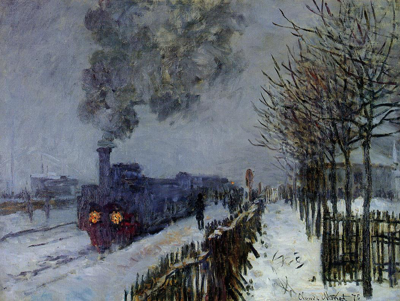 1874, Le train dans la neige