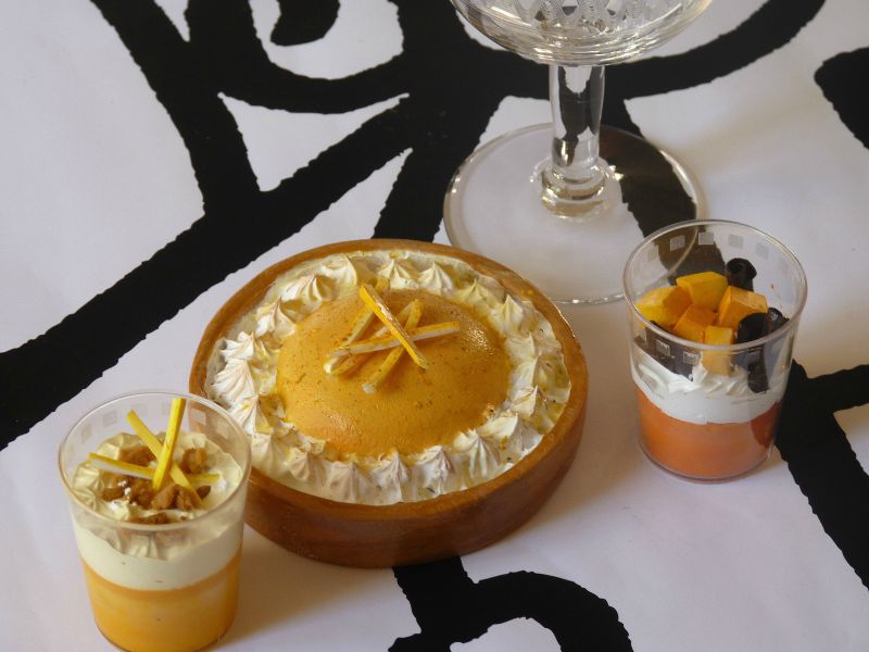 Verrines et tarte au citron