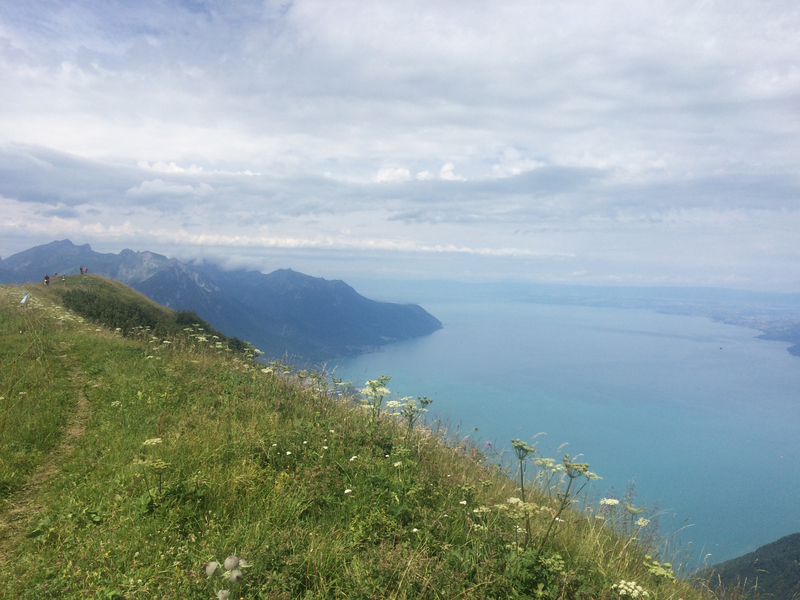 Vue sur le lac pendant le Montreux Trail Festival
