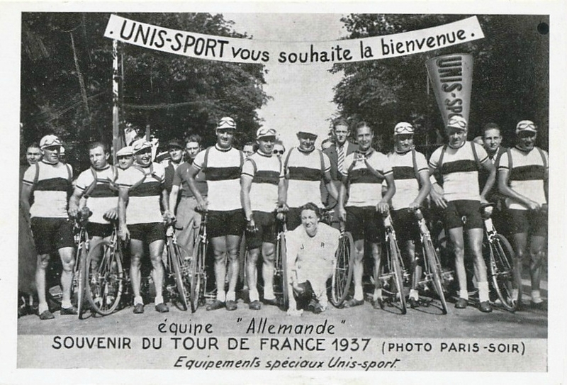 CPA Tour de France 1937 Equipe Allemagne