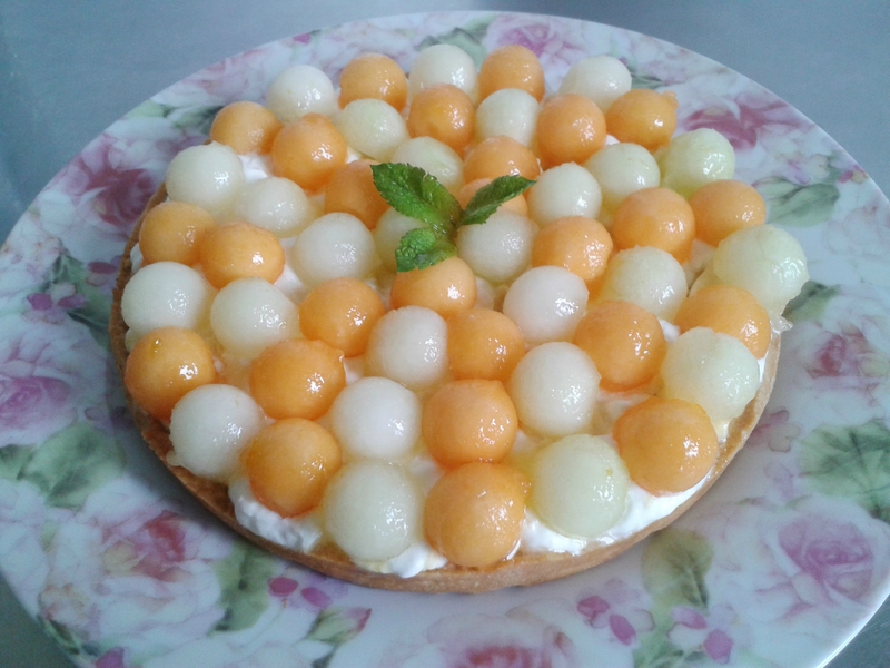 tarte au melon (du chef Custos)