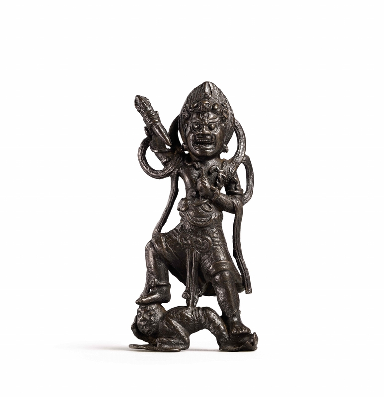 Property from an East Asian Private Collection - A rare Bronze Figure of Canda Vajrapani Yunnan, Dali Kingdom
