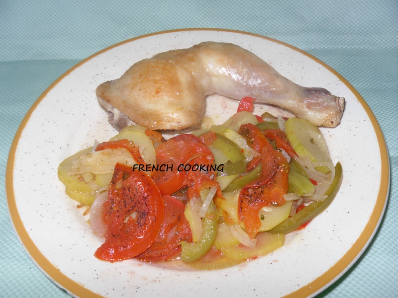 poulet grillé et ses légumes 1
