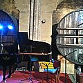 Nicolas Celoro et Michael <b>Lonsdale</b> à l'abbaye de Valmagne le 3 août 2017