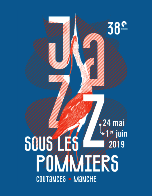 jazz sous les pommiers_festival_2019_Coutances_38_édition_visuel_affiche_l'atelier du bourg