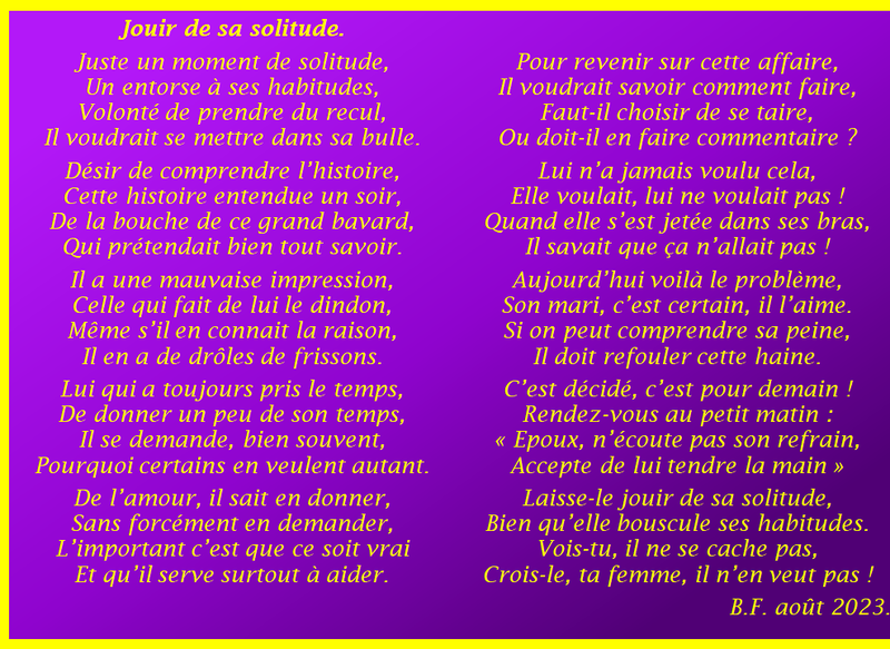 Jouir de sa solitude m41