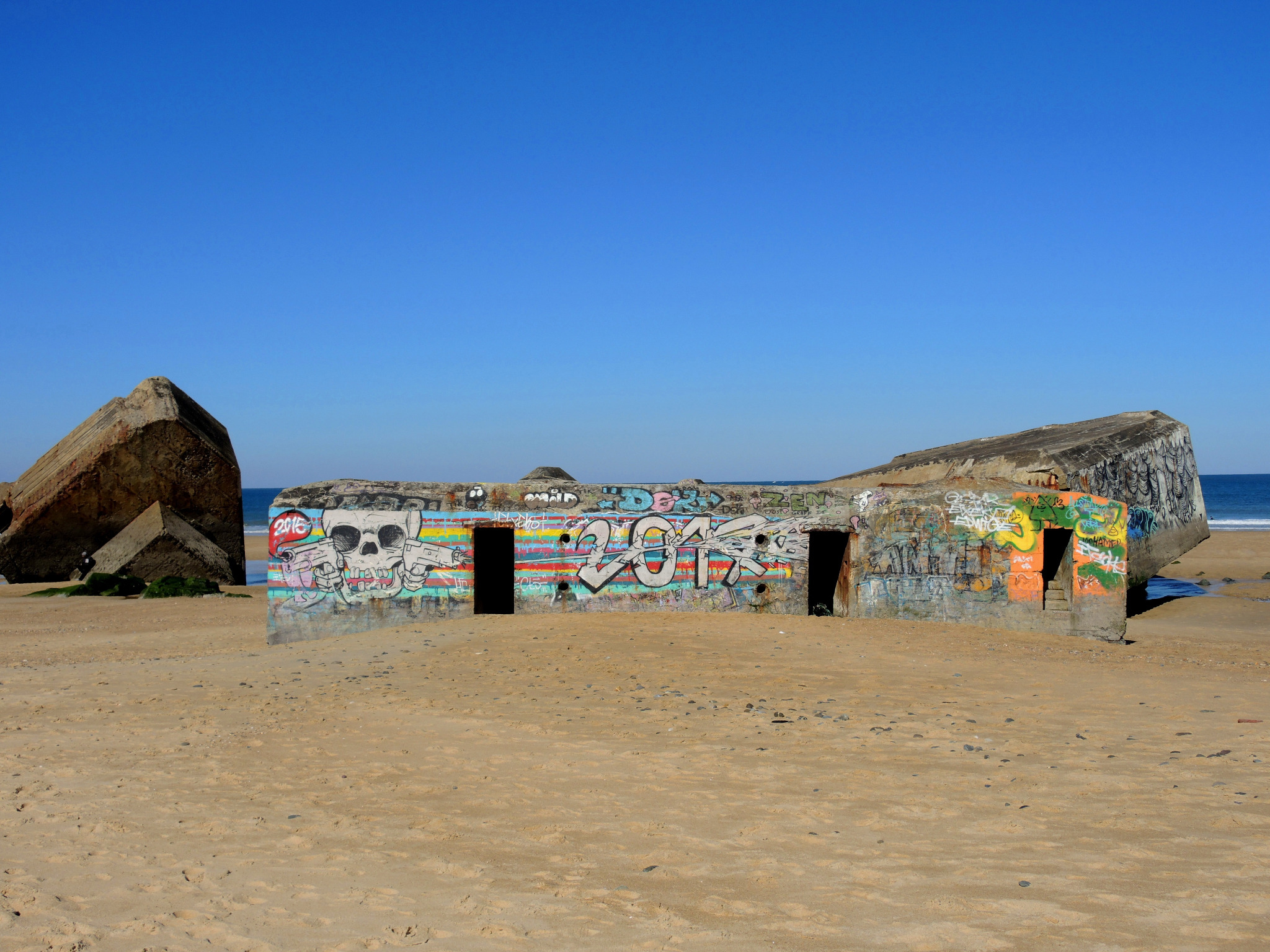 Capbreton, plage de la Savane, tête de mort