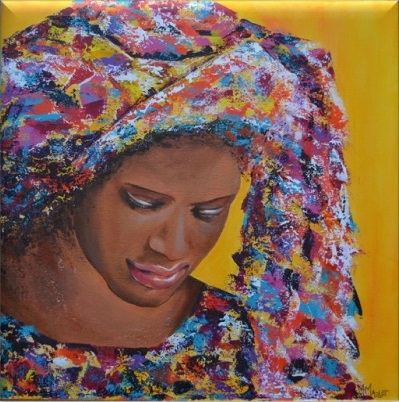 Africaine turban Fév 2015 40x40