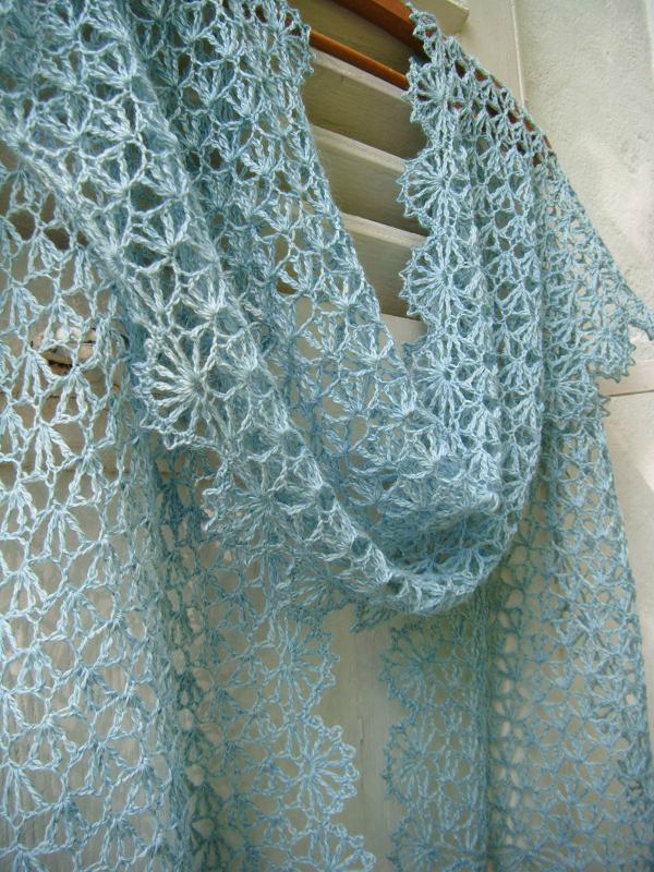 clochette bleu crochet étole 027